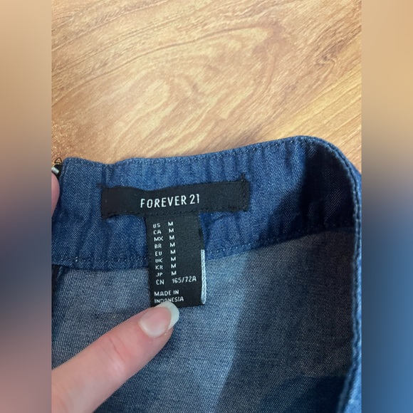 Forever 21 Jean Skater Skirt - Picture 5 of 5